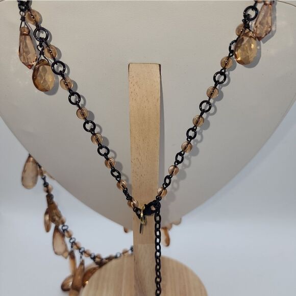 Joan Rivers 3 Row Sparkling Teardrops 26" Necklace w/ 3" extender NWOT - Picture 7 of 16